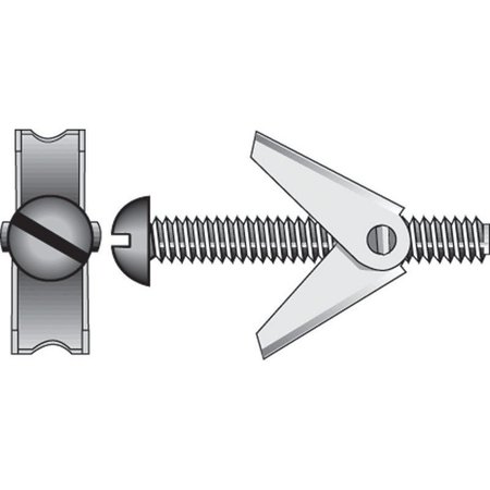 HILLMAN Toggle Bolt, 4" L, Steel, 6 PK 5025